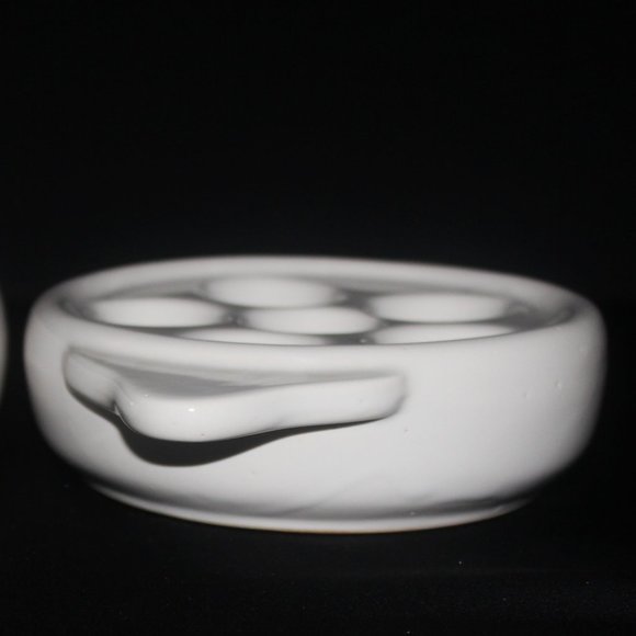 Pair of White Snail Plates | Vintage Escargot Plates - Picture 5 of 9